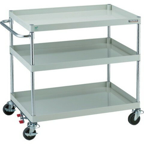 TRUSCO トラスコ フェニックスワゴン 省音 900X600 4輪S付 YG色 PEW9934BYG 組立品 組立設置不可(代引..