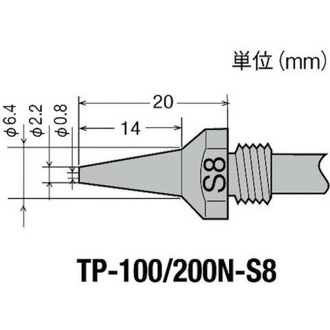 グット TP-100用 替ノズル φ0.8スリム TP100NS8(代引不可)