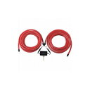 緑十字 ソーラー式LEDチューブ PKC-200 22mmΦ×10m 夜間自動点滅タイプ 275003 安全用品 安全柵(代引不可)【送料無料】