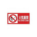 緑十字 消防・危険物標識 火気厳禁 消防-2B 250×500mm エンビ 59202 標識・標示 消防標識(代引不可)