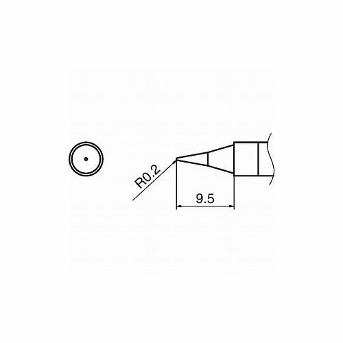 白光 コテ先 I型 T36-I 白光(株) はんだ用品 ステーション型はんだこて(代引不可)