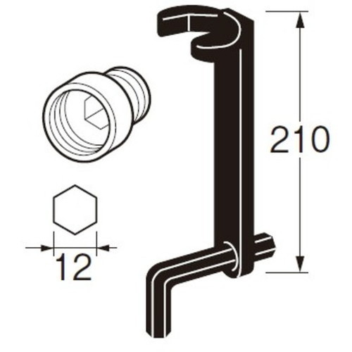 SANEI 立水栓取付レンチ PR351 SANEI(株) 管工機材 混合栓 水栓(代引不可)