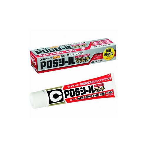 セメダイン POSシールマルチ ライトグレー 120ml SL-620 SL-620 セメダイン(株) 接着剤・補修剤 建築用シーリング剤(代引不可)