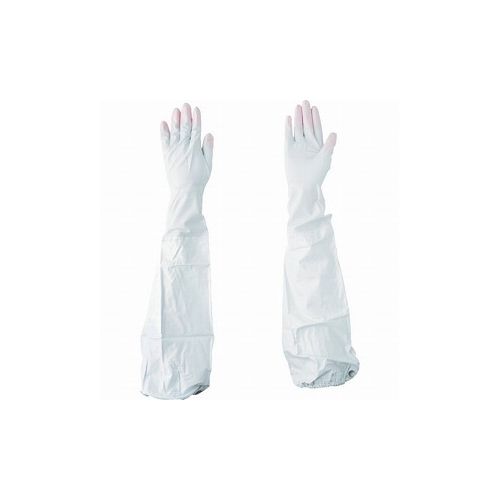 エステー ファミリー ビニールウス手 ロング 腕カバー付キ 指先抗ウイルス加工 M ピンク ST72243 エス..