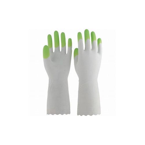 エステー ファミリー ビニールウス手 指先抗ウイルス加工 M グリーン ST72240 エステー(株) 作業手袋 ビニール手袋(代引不可)