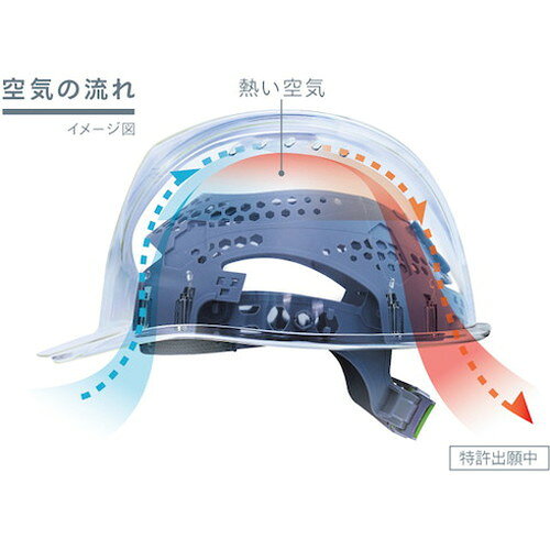 リコメン堂生活館のDIC AA16エアロメッシュ 白 KP付 AA16-HA2EM-KP-W DICプラスチック(株)安全資材営業部 ヘルメット・軽作業帽 つば付ヘルメット(代引不可)｜アングル2