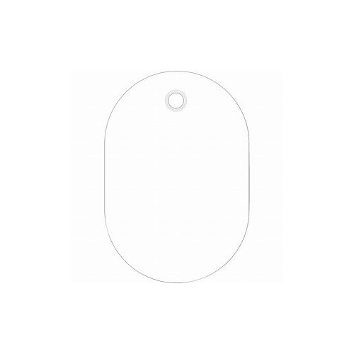 Rakuten - 緑十字 小判札(無地札) 白 60×40mm スチロール樹脂 200021 オフィス備品 店舗用品(代引不可)