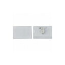緑十字 名刺型名札(ハードケース) NF-25 内寸50×75mm 5個組 両用クリップ付 301114 文房具 名札(代引不可)