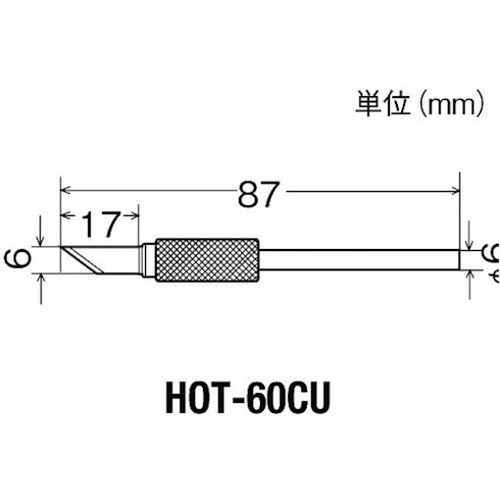 グット 替カッターユニットHOT-60R用 HOT-60CU 太洋電機産業(株) 小型加工機械・電...