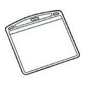 JTX 192235)名札用替ケース パス名刺型横10枚 B073J B073J オフィス 住設用品 オフィス 住設用品 文房具 名札(代引不可)