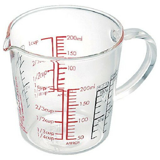 HARIO メジャーカップ ワイド 200 CMJW200 研究用品 研究用品 理化学用品 ビーカー 計量カップ(代引不可)