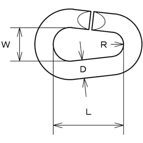 水本 フック ステンレス ナス型Cリンク 内長35mm B3000 金物 建築資材 金物 建築資材 建築金物 荷役金具(代引不可)