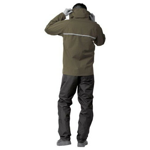 マック サリゲナイレインウェアセットアップ カーキ LL AS6700KHLL 保護具 保護具 作業服 雨具(代引不..