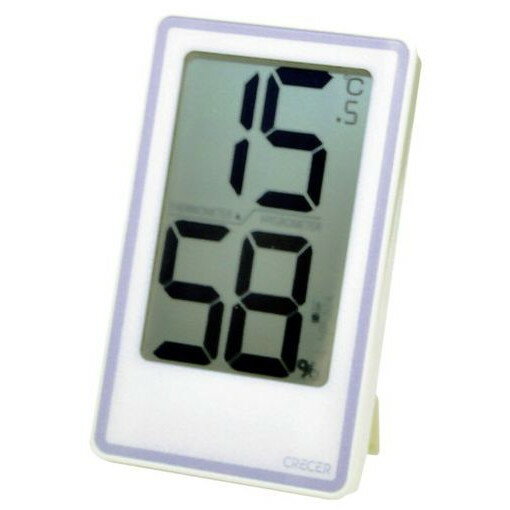 クレセル デカ文字 デジタル温湿度計 CR2000W 測定 計測用品 測定 計測用品 環境計測機器 温度計 湿度..