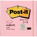 3M ポスト イット 75X75mm 100枚 ピンク(代引不可)