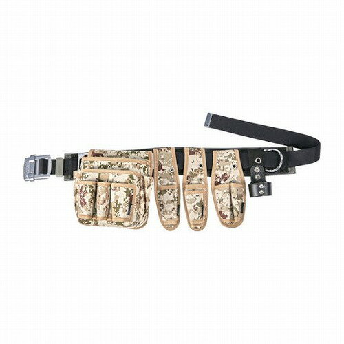 TRUSCO ワークポジショニング腰道具5点セット デジタル迷彩 腰袋2段 TRUSCO TFC110ATCMW242SET 手作業工具 バックパック ツールバッグ 工具差し 腰袋(代引不可)