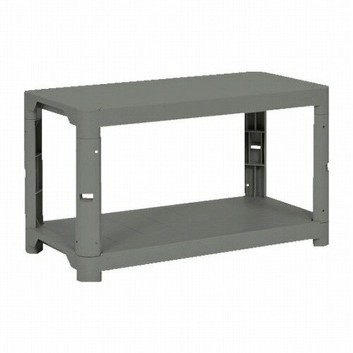 TRUSCO プラ棚 高サ515-2段タイプ コーナーキャップ4個付 アーセナルグレー TRUSCO TPT1342CDG 物流 保管用品 物品棚 プラスチック棚(代引不可)【送料無料】