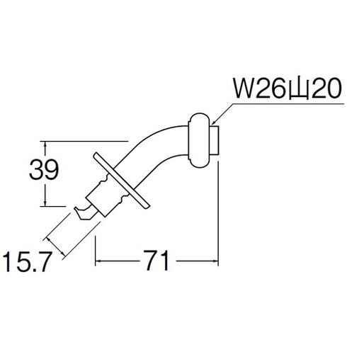 SANEI 洗濯機用L型ニップル SANEI PY1224TVX16 工事 照明用品 管工機材 給水設備用継手(代引不可)