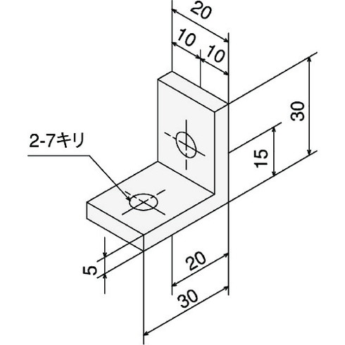 TRUSCO TSF30用アングルブラケット S TRUSCO TSFJA03 メカトロ部品 機械部品 アル...