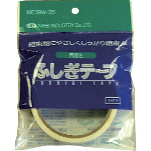 【商品スペック】特長●テープ同士のみ接着します●テープに筆記出来ます●水に強いテープです。用途●液晶パネル、トレイ等の結束に●光ファイバーの結束に●梱包作業に仕様●テープ幅18mm×35m巻テープ色／白仕様2●1巻入材質／仕上●OPPセット内容／付属品注意●テープ幅18mm【代引きについて】こちらの商品は、代引きでの出荷は受け付けておりません。【送料について】北海道、沖縄、離島は送料を頂きます。