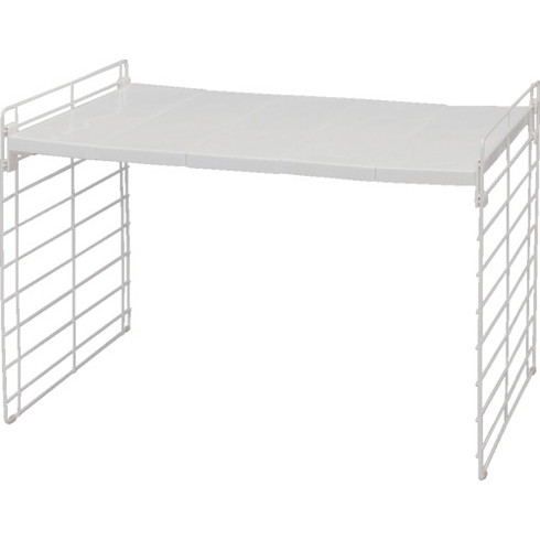 IRIS 246236 シンク下伸縮棚 1段 USD-1V ホワイト IRIS USD1V 物流 保管用品 物品棚 メッシュ棚(代引不..