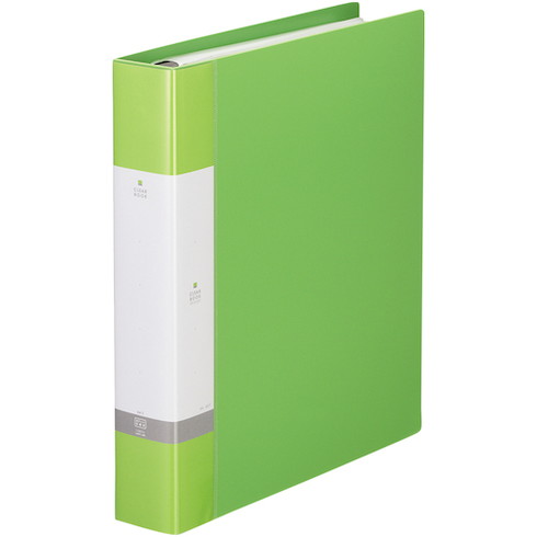 リヒト A4クリヤーブック(ポケット交換タイプ) 35P 黄緑 A4 リヒト G38036 オフィス 住設用品 文房具 ファイル(代引不可)