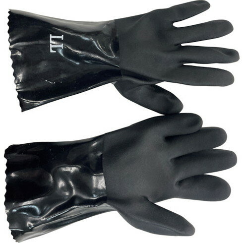 ミエローブ 耐油シームレスブラック 3双組 LL ミエローブ NO.4043LL 保護具 作業手袋 ビニール手袋(代引不可)