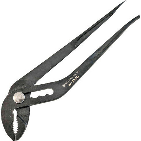 ベストツール マルビー カチオン電着塗装 ドライバー付ウォーターポンププライヤー 250mm ベストツール W250D 手作業工具 水道 空調配管用工具 ウォーターポンププライヤー(代引不可)