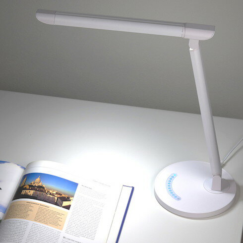 YAZAWA 調光機能付7W白色LEDスタンドライトWH YAZAWA SDLE07N12WH 工事 照明用品 作業灯 照明用品 電気..