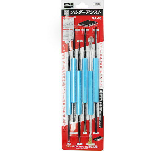 【商品スペック】特長●プリント基板の補修・組み立てに便利な補助工具6本セットです。●ホビーから業務用まで多目的用途に使用できます。用途仕様●全長(mm)：180仕様2材質／仕上セット内容／付属品注意【代引きについて】こちらの商品は、代引きで...