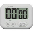 dretec 大画面タイマー「シャボン」 ホワイト dretec T614WT 測定 計測用品 工業用計測機器 ストップウォッチ タイマー(代引不可)(3)