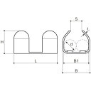 フジワラ ロープクランプ ステンレス フジワラ RP6 金物 建築資材 建築金物 荷役金具(代引不可)