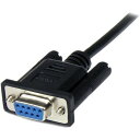 スターテック シリアルケーブル/RS232Cクロス/1m/DB9/メス・オス/ブラック スターテック SCNM9FM1MBK 電子機器 電気 電子部品 ケーブル...
