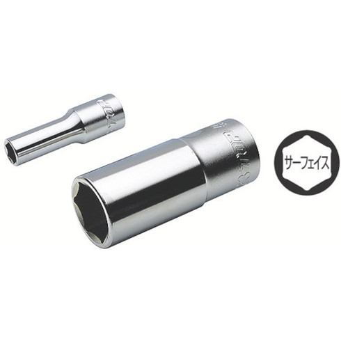【商品スペック】特長●差込角12.7mmです。●ソケットレンチ用サーフェイスディープソケットです。用途●ボルトナットを傷めず作業できます。仕様●対辺寸法(mm)：21●差込角(mm)：12.7●全長(mm)：77●対辺(mm)：21仕様2●特殊鋼を使用材質／仕上●特殊合金鋼セット内容／付属品注意●必ずボルト・ナットの二面幅に合ったサイズをご使用下さい。●工具の使用目的以外には使用しないで下さい。【代引きについて】こちらの商品は、代引きでの出荷は受け付けておりません。【送料について】北海道、沖縄、離島は送料を頂きます。