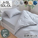 ダニ通過率0% カバーセット ジュニア シングルロング セミダブルロング ダブルロング 90×190cm 150×210cm 170×210cm 190×210cm 防ダニ ホテル仕様 掛布団カバー 敷布団カバー ボックスシーツ 枕カバー 【送料無料】