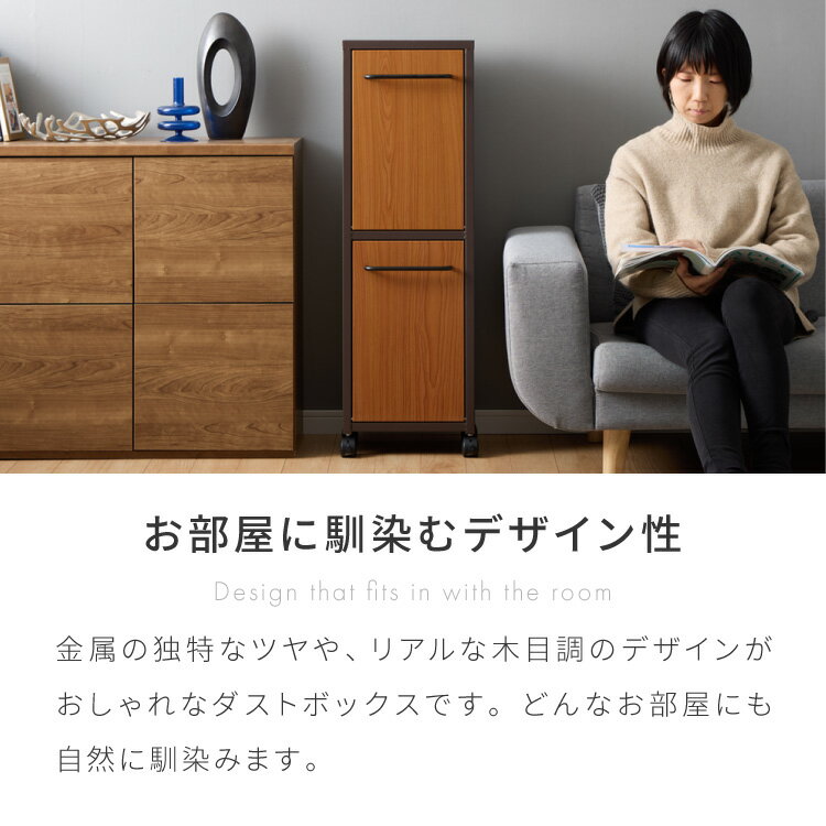 セトクラフト ゴミ箱 分別 縦型 2段 ガルバ...の紹介画像3