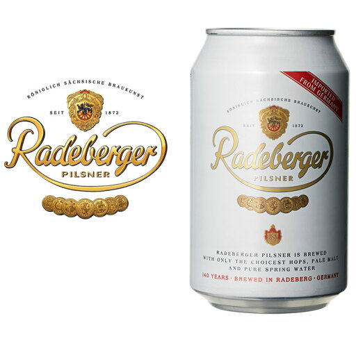 【24本セット】ラーデベルガー 缶 330ml Radeberger ドイツ ピルスナー ラガー 輸入ビール 海外ビール 世界のビール ビール クラフトビール クラフト まとめ買い まとめ売り【送料無料】