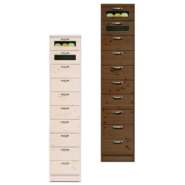 Other - チェスト 10段 幅39cm 【国産 大川家具 完成品】 高さ180cm 無垢材 収納 タンス パイン材 日本製 木製 おしゃれ(代引不可)【送料無料】