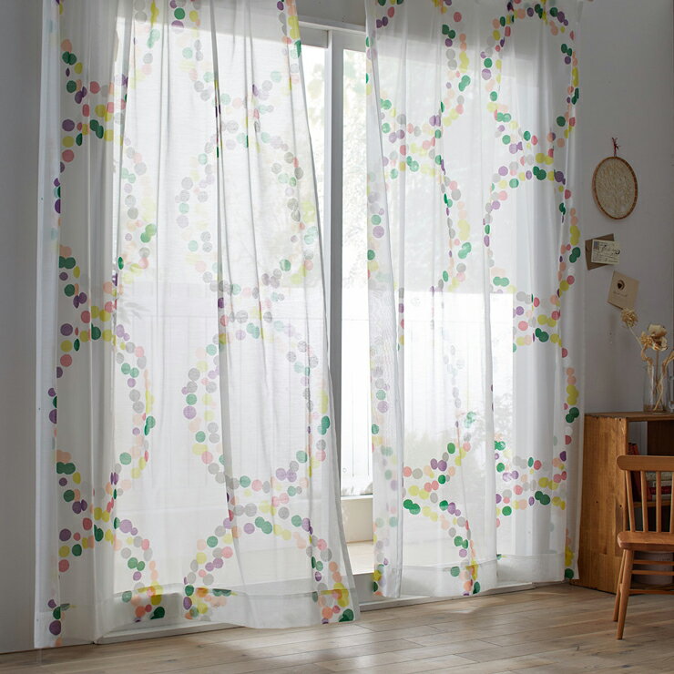 日本製 レースカーテン POPOLO VOILE ポポロボイル DESIGN LIFE デザインライフ 幅100cm 丈133cm 丈176cm 丈198cm 2級遮光(代引不可)【送料無料】
