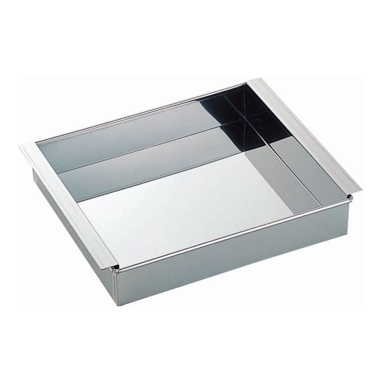 【商品情報】 ■サイズ 内寸120×150×高さ45mm ■材質 18-0ステンレス ■生産国 日本【送料について】北海道、沖縄、離島は送料を頂きます。玉子豆腐器 関西型12×15cm13.5×16.5cm15×18cm16.5×19.5cm18×21cm19.5×22.5cm21×24cm22.5×25.5cm24×27cm25.5×28.5cm27×30cm30×33cm