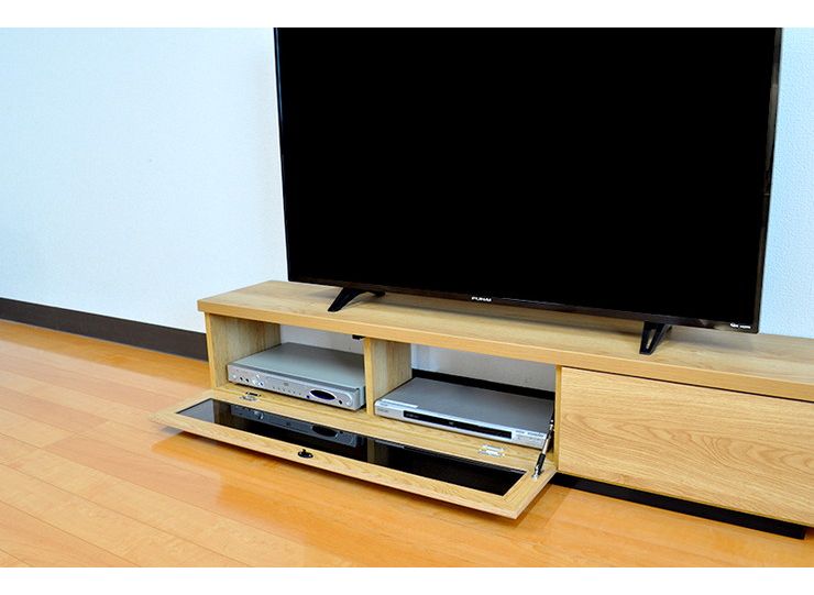 薄型 テレビ台 奥行30cm 幅150cm 【国産 大川家具 完成品】 テレビボード スリムタイプ 省スペース TV台 ローボード おしゃれ(代引不可)【送料無料】 [3]