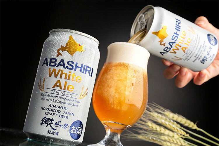 【送料無料】ABASHIRI White Ale 1ケース 350ml 24本 ビール 発泡酒 網走ビール 北海道 網走 クラフトビール 日本 国産 缶 ホワイトエール　ABASHIRI White Ale 1ケース 350ml 24本 ビール 発泡酒 網走ビール 北海道 網走 クラフトビール 日本 国産 缶 ホワイトエール(代引不可)【送料無料】