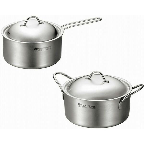 Small Pans - 日本製 燕三条 片手鍋18cm・両手鍋20cm(代引不可)【送料無料】