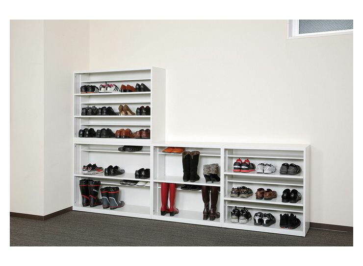 スチールロッカー シューズボックス 3段 幅120cm 下駄箱 シューズラック 靴 収納 靴入れ(代引不可)【送料無料】