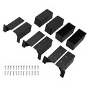 AP-3007B 2×4 立て掛けシェルフ 3段分パーツセット ブラック 1組入 00113587-001(代引不可)【送料無料】