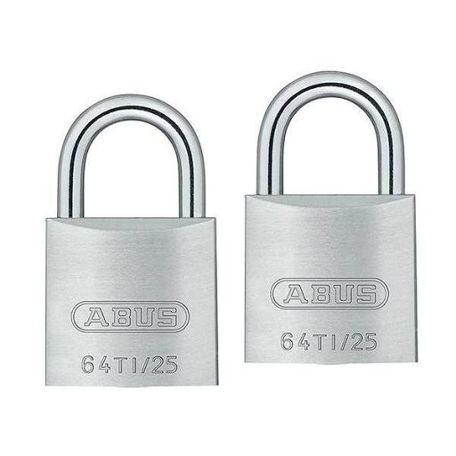 ABUS(アバス) TITALIUM南京錠(同一キー) 25mm 6本キー BP64TI25KA2 00721294(代引不可)【送料無料】 ABUS(アバス) TITALIUM南京錠(同一キー) 25mm 6本キー BP64TI25KA2 00721294(代引不可)【送料無料】