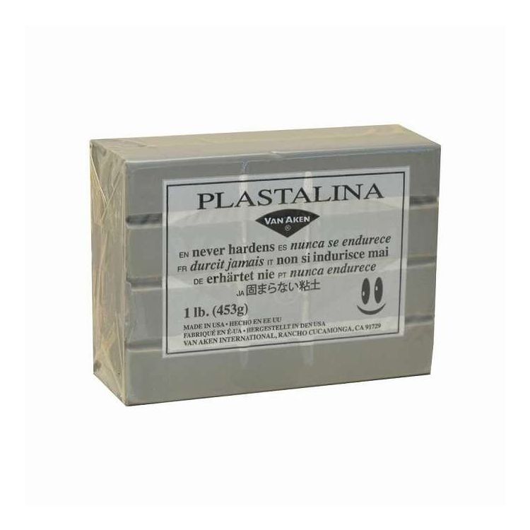 MODELING CLAY(モデリングクレイ) PLASTALINA(プラスタリーナ) 粘土 シルバーグレイ 1Pound 3個セット(代引不可)【送料無料】
