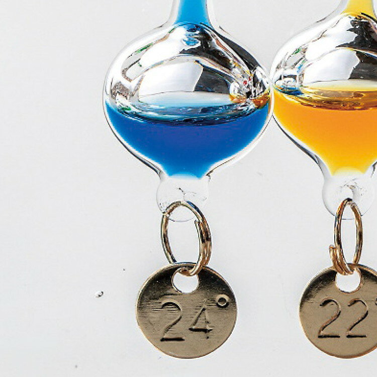 リコメン堂生活館の茶谷産業 ガラスフロート温度計クラウド 333-211 インテリア 寝具 収納 洋風インテリア【送料無料】｜アングル2