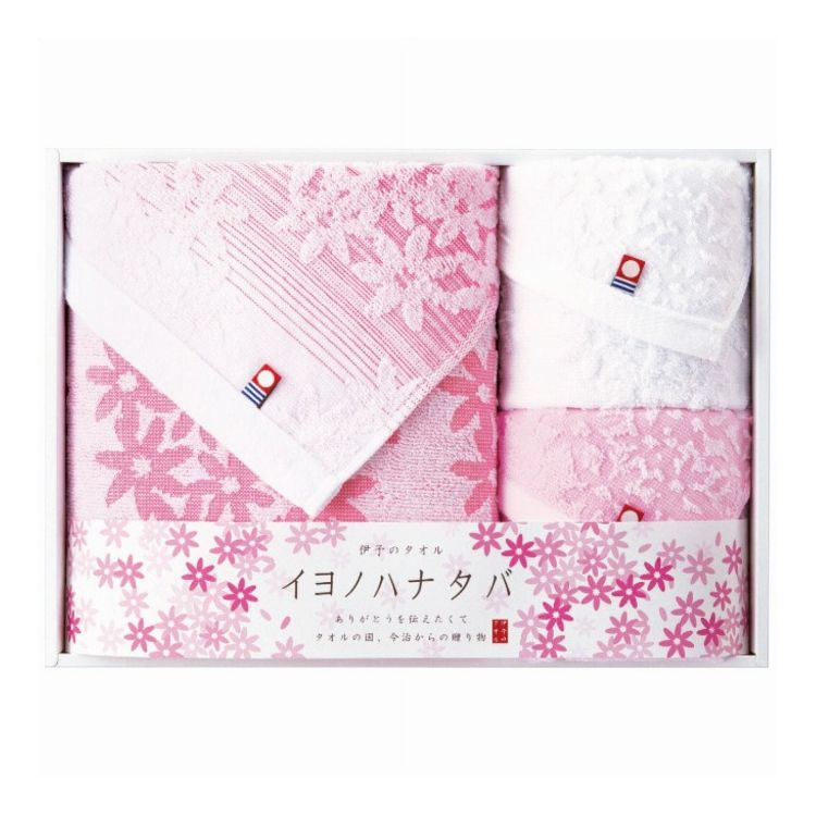 犬飼タオル バス・フェイスタオルセット イヨノハナタバ ギフト 贈り物 贈答品【送料無料】