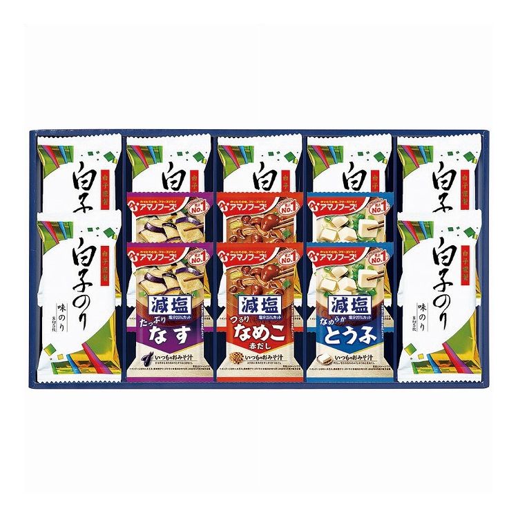 味之庵 アマノフーズ&白子味のりギフト 6393-40 エルスト のり 味付け海苔 海苔 調味料 ギフト 贈り物 贈答品 グルメ【送料無料】